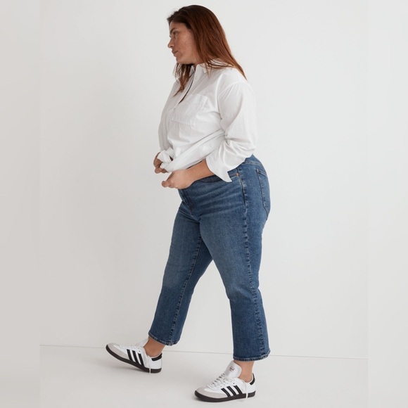NWT Madewell Plus Cali Demi-Boot Jeans in Glenside Wash - Picture 2 of 11
